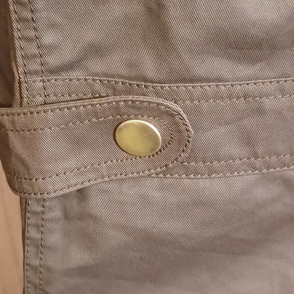 J Crew Women's Resin-Coated Twill Field Jacket, Size PM, Brown - Picture 9 of 9